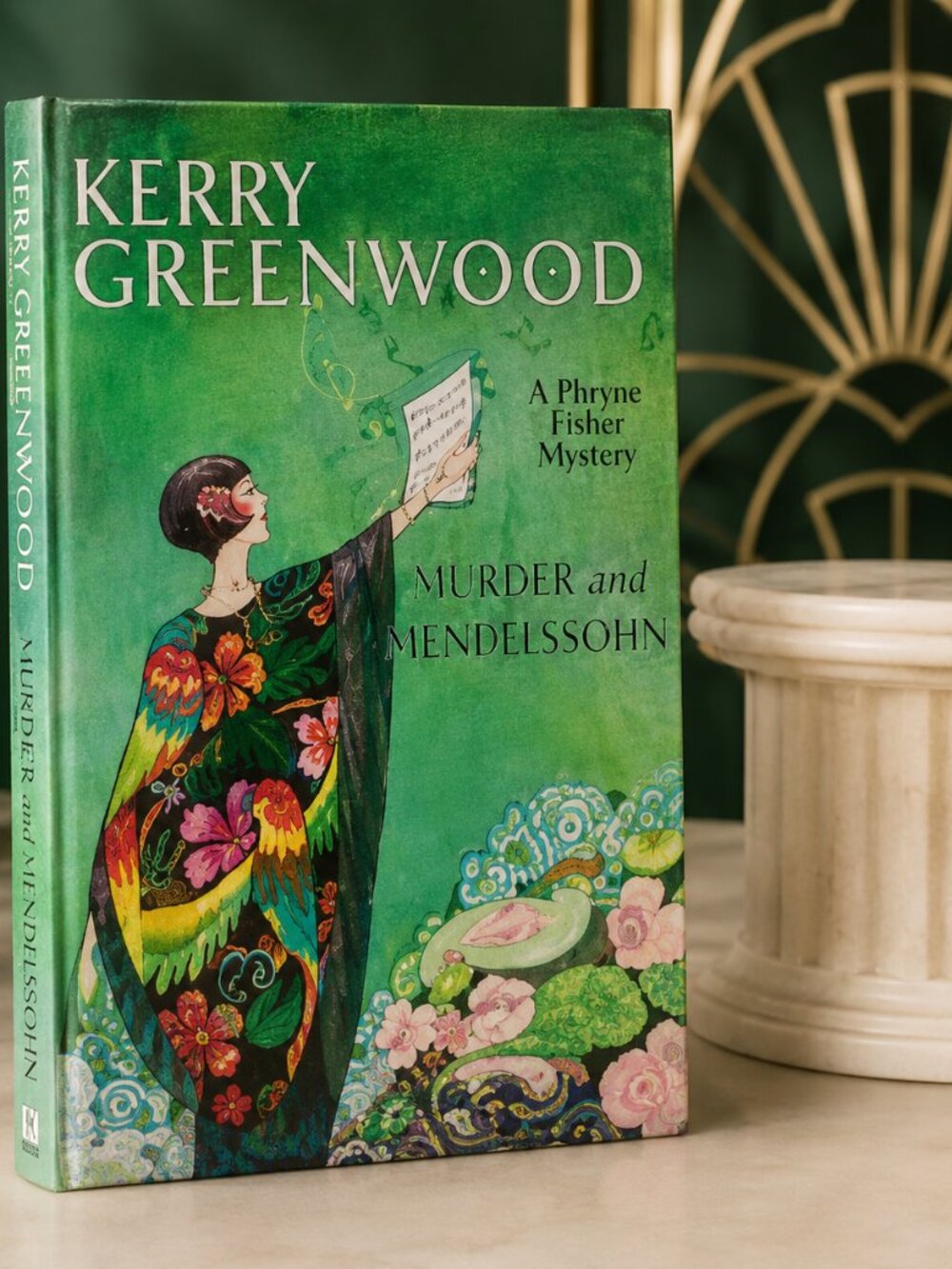📚 BOOK: MURDER AND MENDELSSOHN hardcover copy — Kerry Greenwood's mistery books